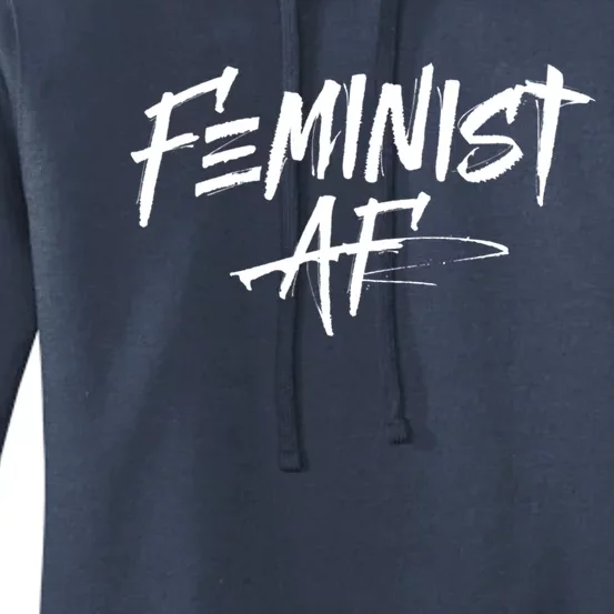 Feminist Af Cute Gift Great Gift Political Protest 'S Rights Gift Women's Pullover Hoodie