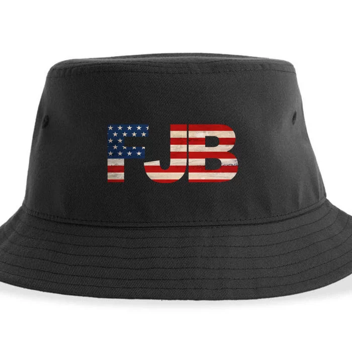 FJB American Camo Logo F*ck Joe Biden Sustainable Bucket Hat