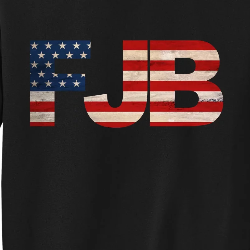 FJB American Camo Logo F*ck Joe Biden Tall Sweatshirt