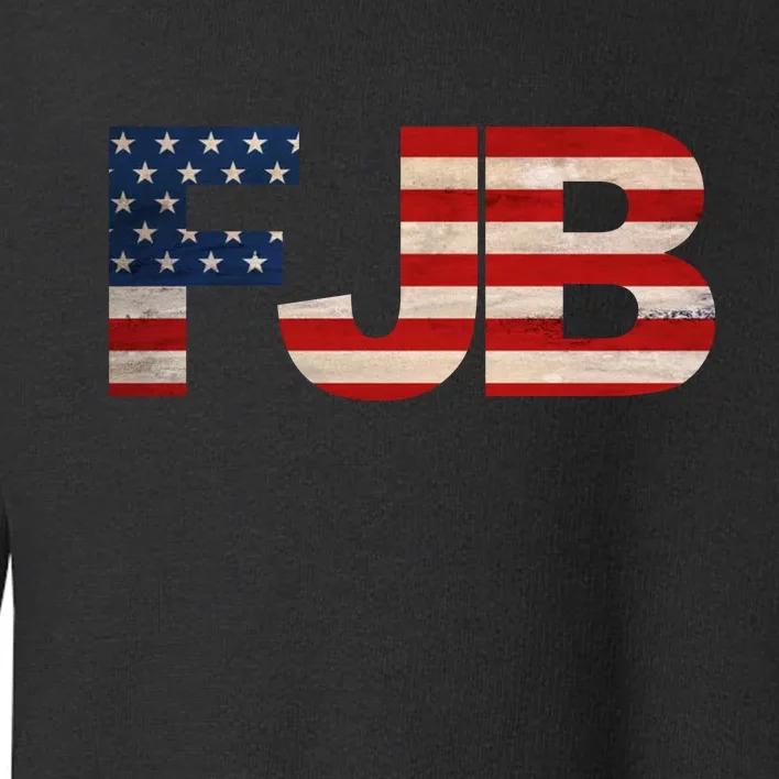 FJB American Camo Logo F*ck Joe Biden Toddler Sweatshirt