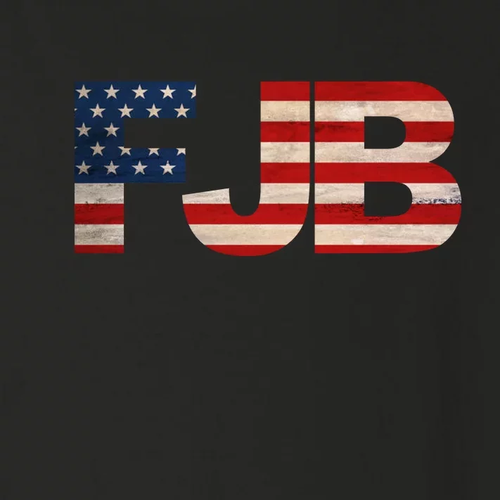 FJB American Camo Logo F*ck Joe Biden Toddler Long Sleeve Shirt