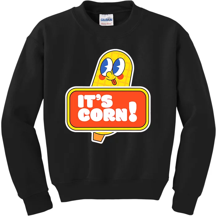 Funny And Cute It’s Corn On The Cob Corn Lover Kids Sweatshirt