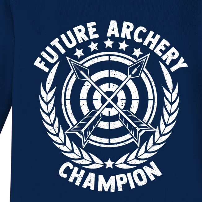 Future Archery Champion Gift Bow Arrow Club Competition Archery Gift Baby Long Sleeve Bodysuit