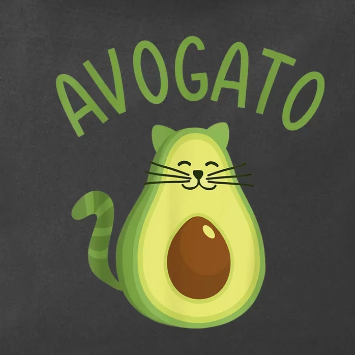 Funny Avogato Cat For Avocado Lover And Cinco De Mayo Zip Tote Bag