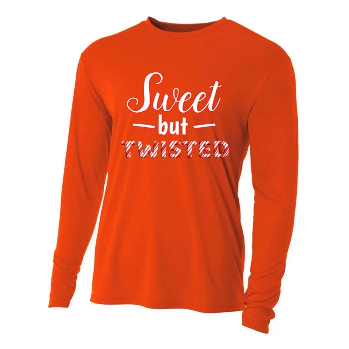 Funny And Cute Sweet But Twisted Gift Cooling Performance Long Sleeve Crew