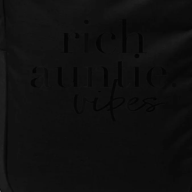 Funny Aunt Cool Aunty - Rich Auntie Vibes Humor Impact Tech Backpack