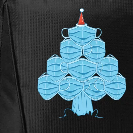 Face Mask Christmas Tree City Backpack