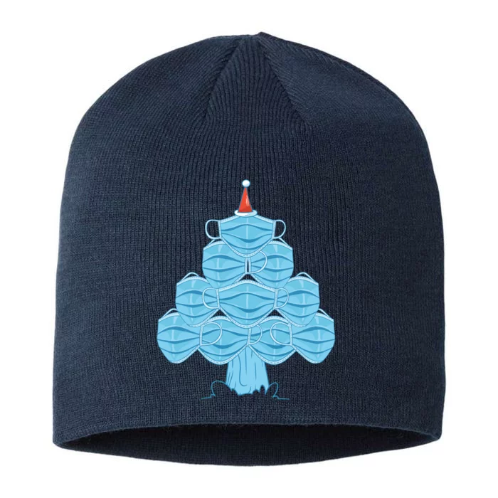 Face Mask Christmas Tree 8 1/2in Sustainable Knit Beanie