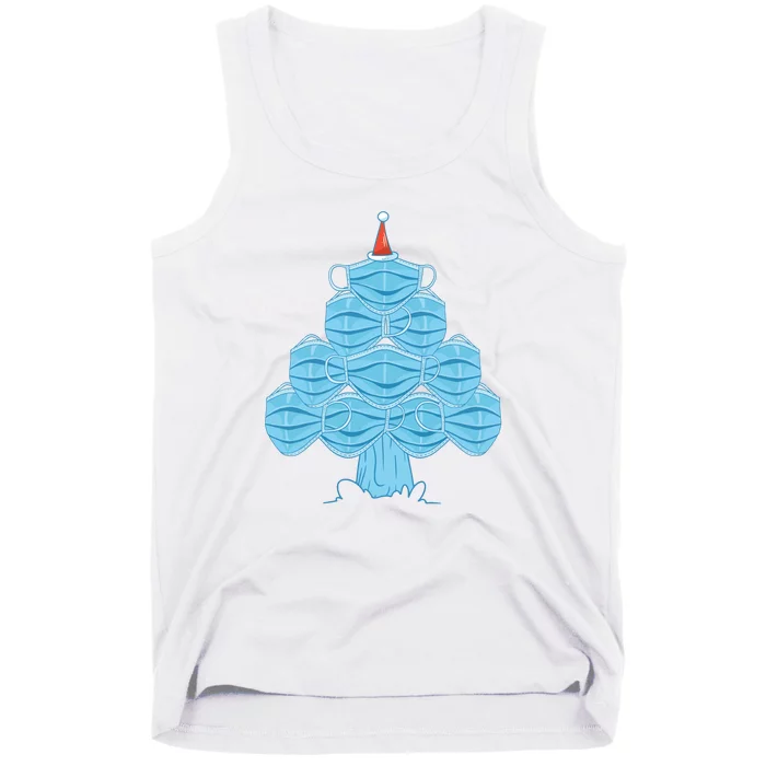 Face Mask Christmas Tree Tank Top