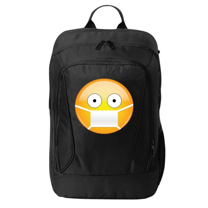 Face Medical Mask Emoji City Backpack