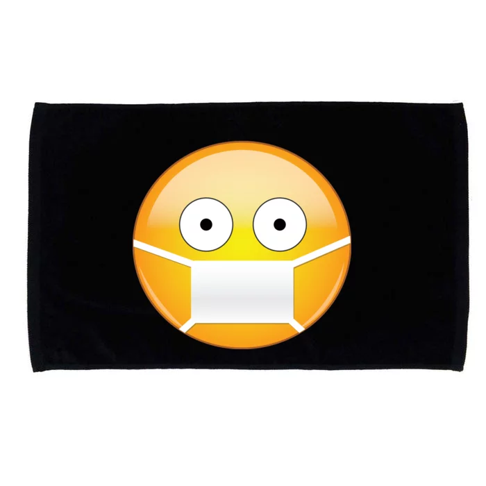 Face Medical Mask Emoji Microfiber Hand Towel