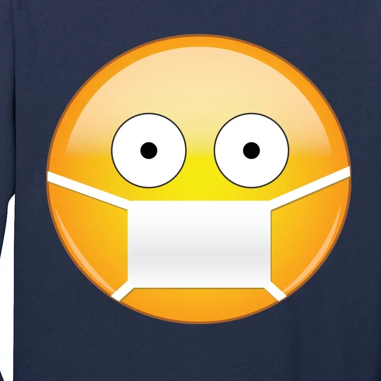 Face Medical Mask Emoji Tall Long Sleeve T-Shirt