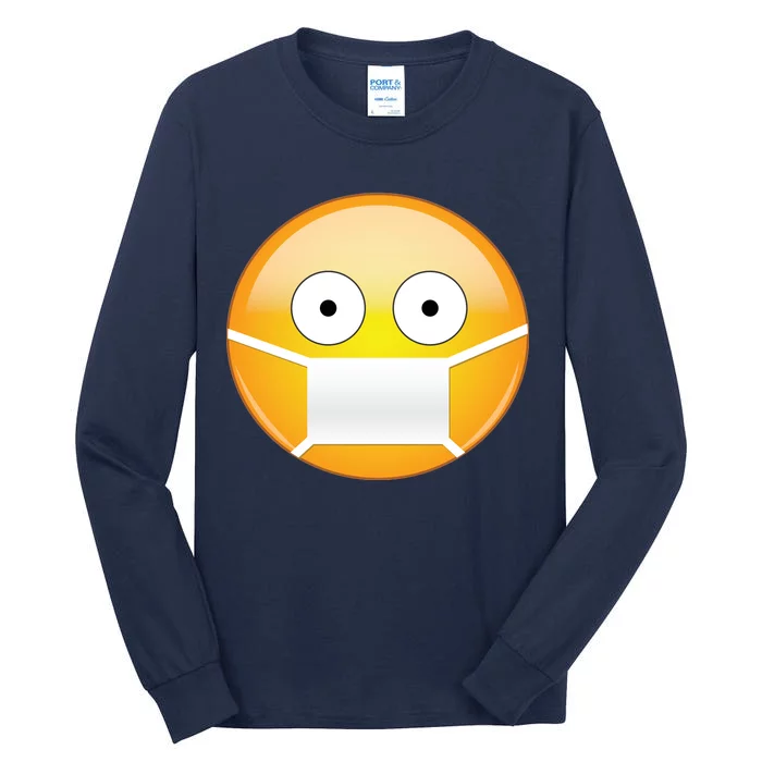 Face Medical Mask Emoji Tall Long Sleeve T-Shirt