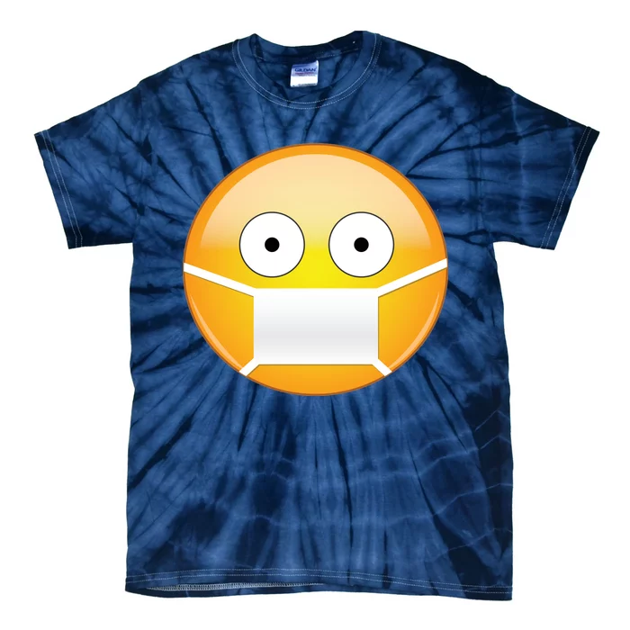 Face Medical Mask Emoji Tie-Dye T-Shirt