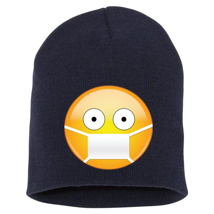 Face Medical Mask Emoji Short Acrylic Beanie