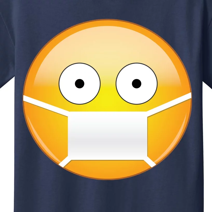 Face Medical Mask Emoji Kids T-Shirt