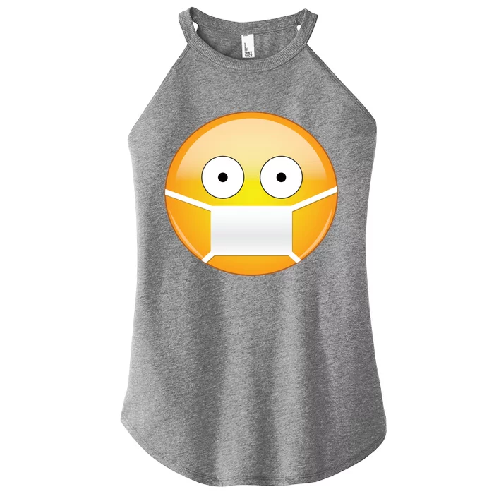 Face Medical Mask Emoji Women’s Perfect Tri Rocker Tank