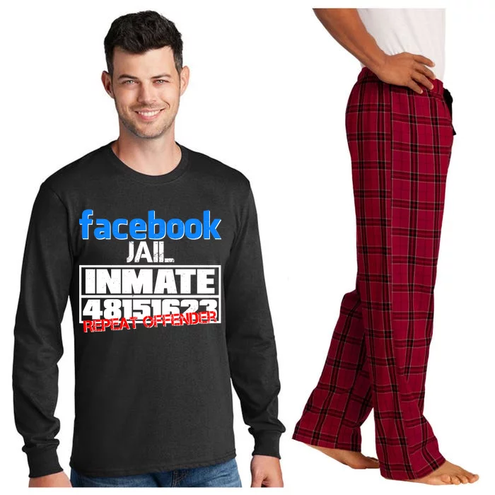 Facebook Jail Repeat Offender Long Sleeve Pajama Set