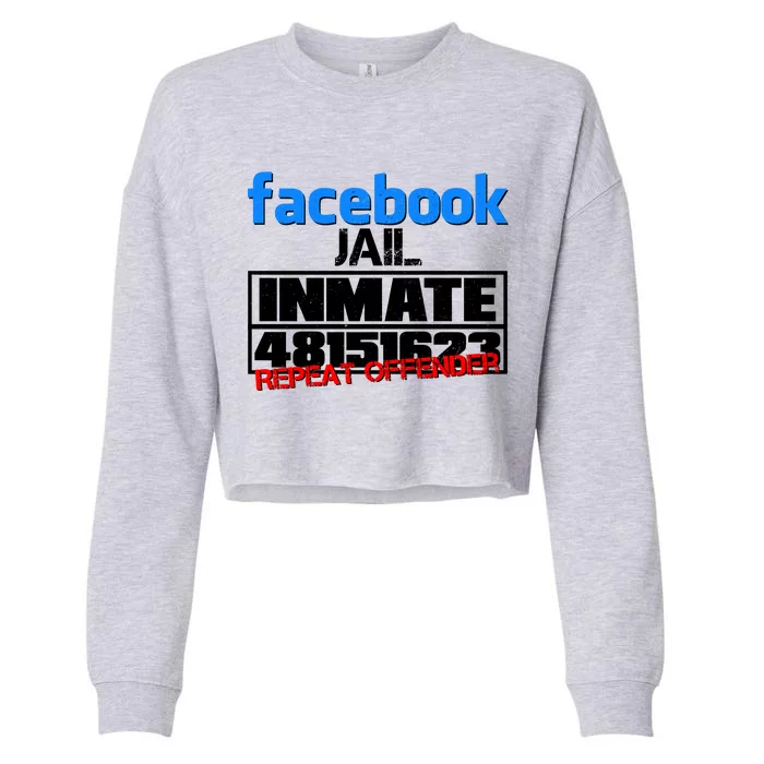 Facebook Jail Repeat Offender Cropped Pullover Crew