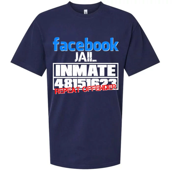 Facebook Jail Repeat Offender Sueded Cloud Jersey T-Shirt