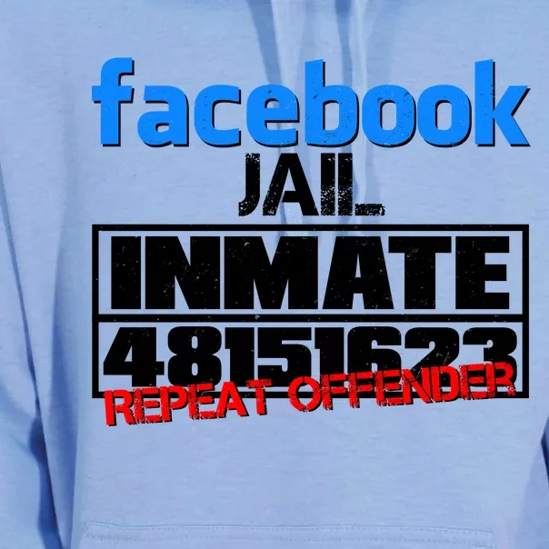 Facebook Jail Repeat Offender Unisex Surf Hoodie