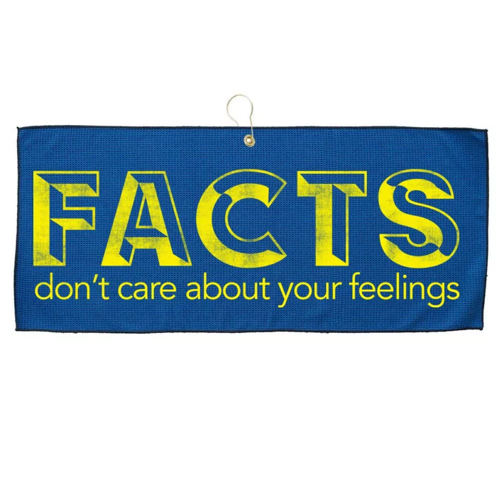 Facts Don't Care About Your Feelings Large Microfiber Waffle Golf Towel