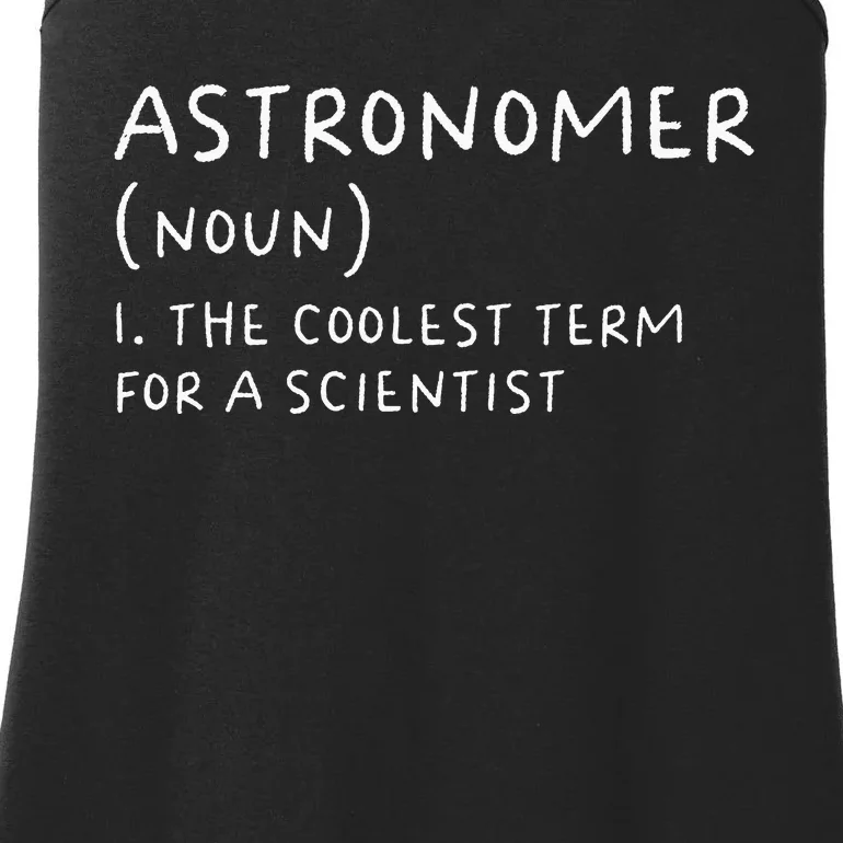 Funny Astronomer Definition Astronomy Gift science Ladies Essential Tank