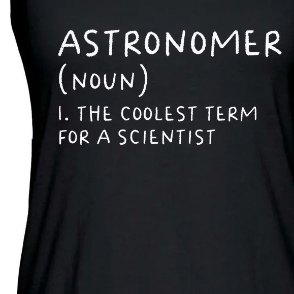 Funny Astronomer Definition Astronomy Gift science Ladies Essential Flowy Tank