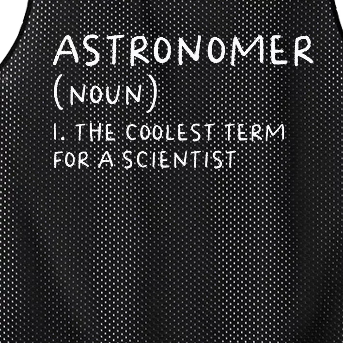 Funny Astronomer Definition Astronomy Gift science Mesh Reversible Basketball Jersey Tank