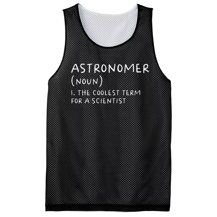 Funny Astronomer Definition Astronomy Gift science Mesh Reversible Basketball Jersey Tank