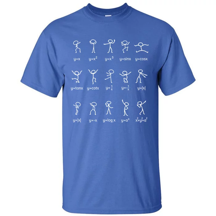 Funny Algebra Dance Graph Novelty Merch Math Funny Math Cute Gift Tall T-Shirt