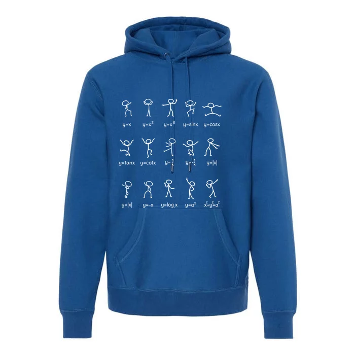 Funny Algebra Dance Graph Novelty Merch Math Funny Math Cute Gift Premium Hoodie