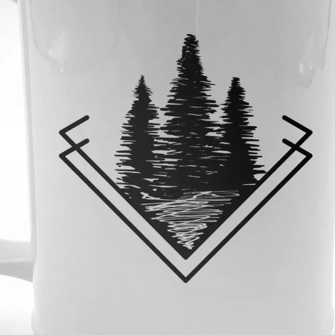 Forest At Dark Outdoor Nature Life Camping Cute Gift Front & Back Beer Stein