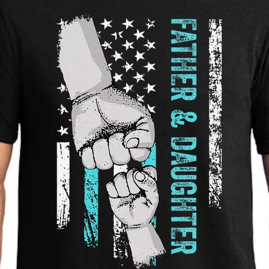 Father And Daughter American Flag Father Day Pajama Set