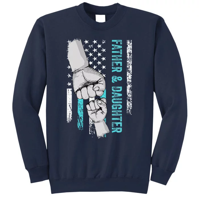 Father And Daughter American Flag Father Day Sweatshirt