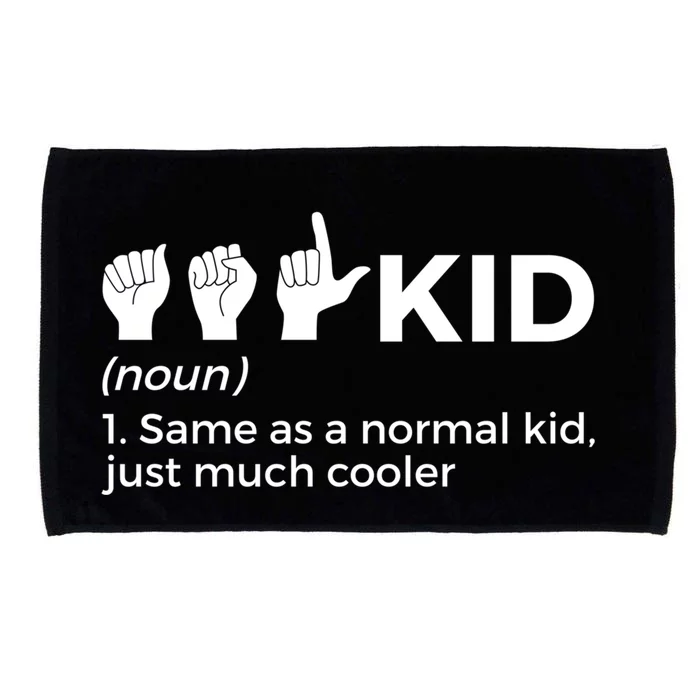 Funny Asl Definition American Sign Language Meaningful Gift Microfiber Hand Towel