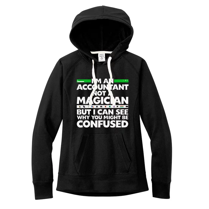 Funny Accountant Design For Women Accountant Accounting Women's Fleece Hoodie