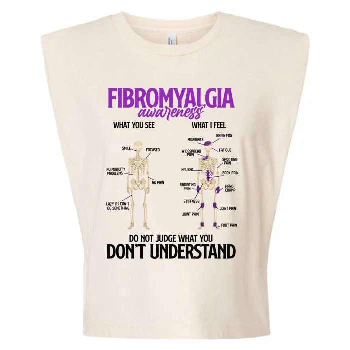 Fibromyalgia Awareness Do Not Judge What You Dont Understand Garment-Dyed Women's Muscle Tee