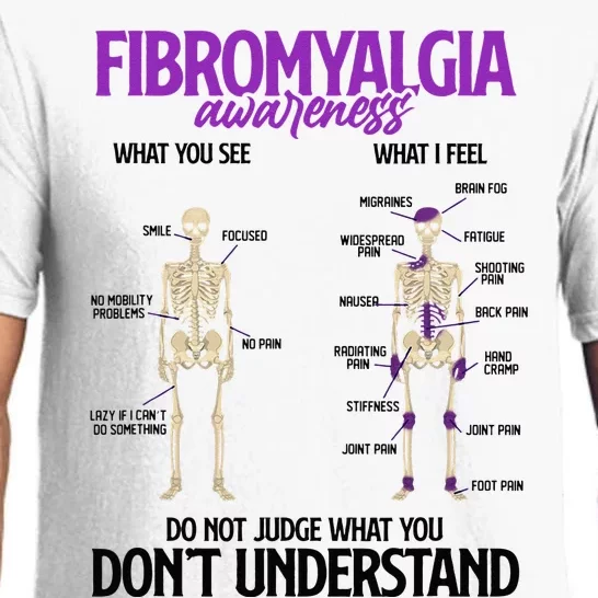 Fibromyalgia Awareness Do Not Judge What You Dont Understand Pajama Set