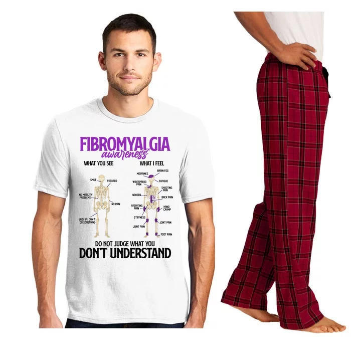 Fibromyalgia Awareness Do Not Judge What You Dont Understand Pajama Set