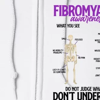 Fibromyalgia Awareness Do Not Judge What You Dont Understand Full Zip Hoodie