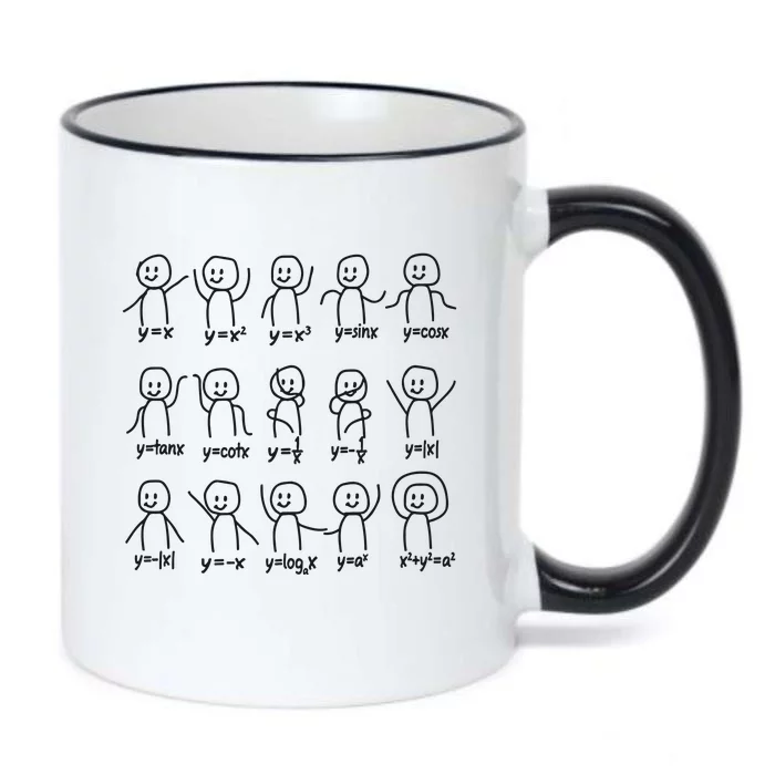 Funny Algebra Dance Graph Figures Math Equation Black Color Changing Mug