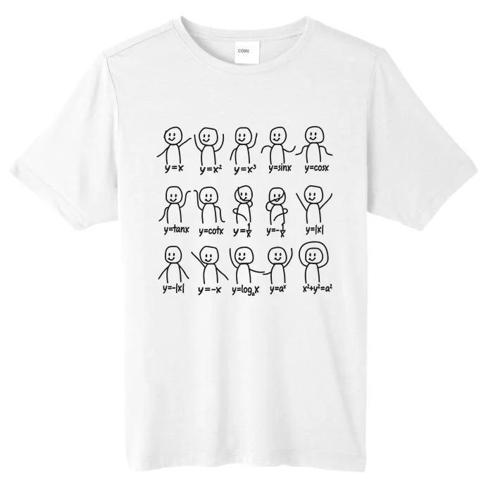 Funny Algebra Dance Graph Figures Math Equation ChromaSoft Performance T-Shirt