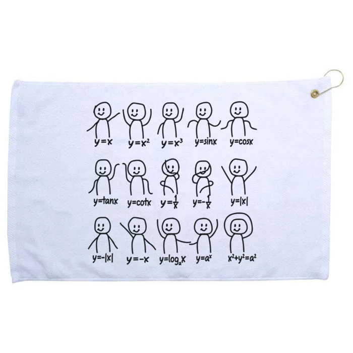 Funny Algebra Dance Graph Figures Math Equation Grommeted Golf Towel