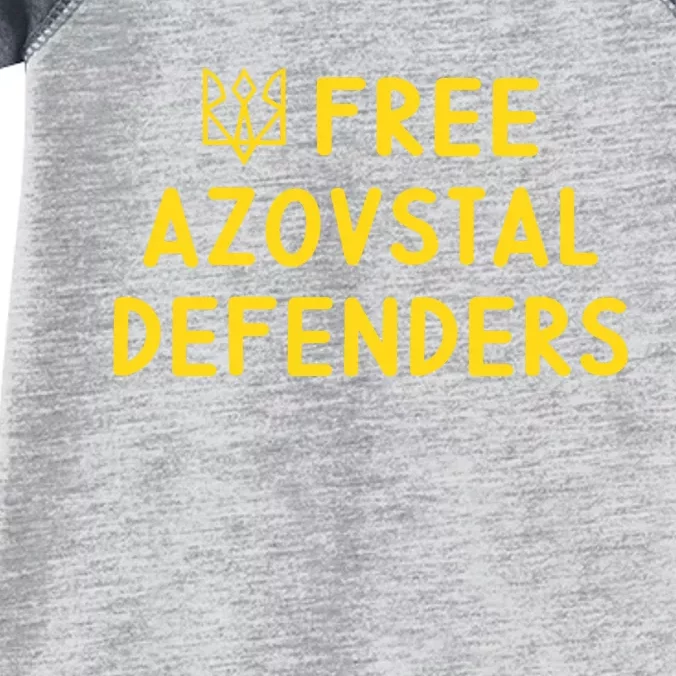 Free Azovstal Defenders Infant Baby Jersey Bodysuit