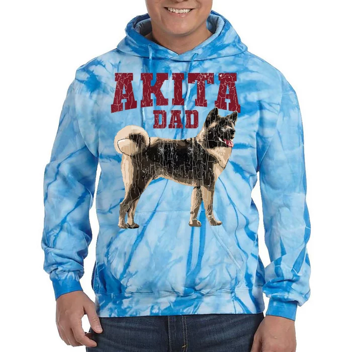 Funny Akita Dad For Men Akita Owner Gifts Tie Dye Hoodie