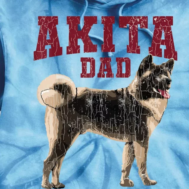 Funny Akita Dad For Men Akita Owner Gifts Tie Dye Hoodie