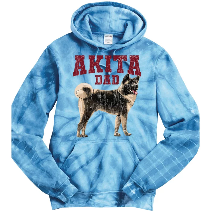 Funny Akita Dad For Men Akita Owner Gifts Tie Dye Hoodie