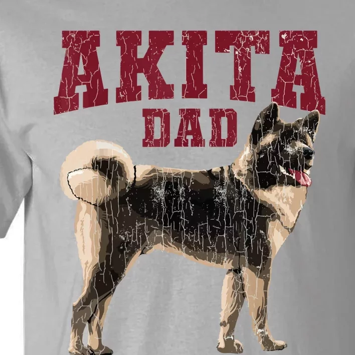 Funny Akita Dad For Men Akita Owner Gifts Tall T-Shirt