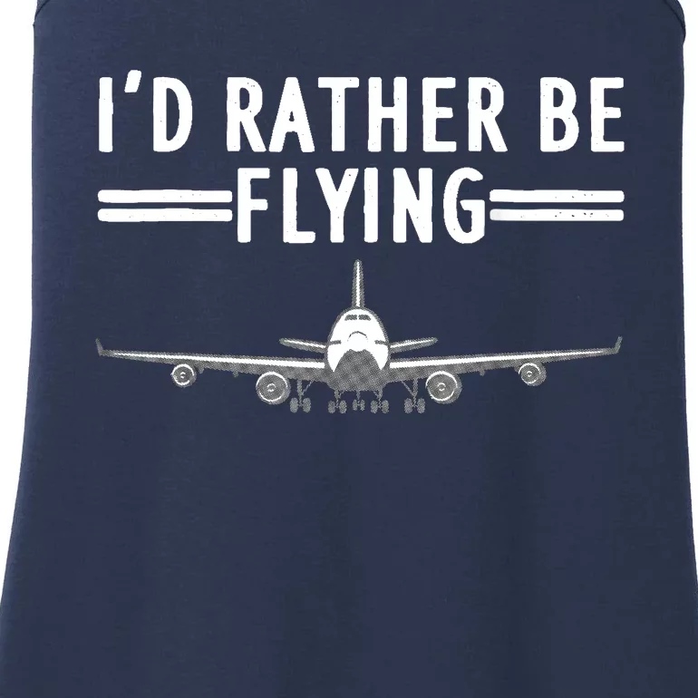 Funny Airplane Design For Airplane Aviation Pilot Ladies Essential Tank